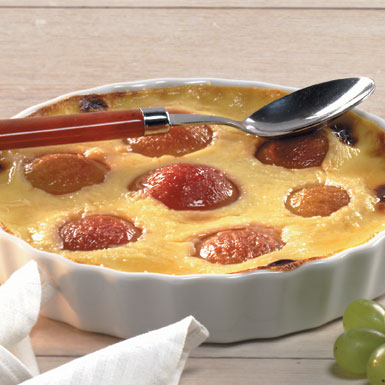 Clafoutis med blommer