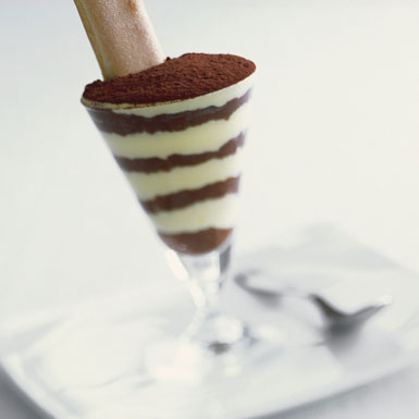 Ananasfromage med ladyfingers og Kahlua