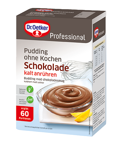Budding med Chokoladesmag - koldrørt med sukker